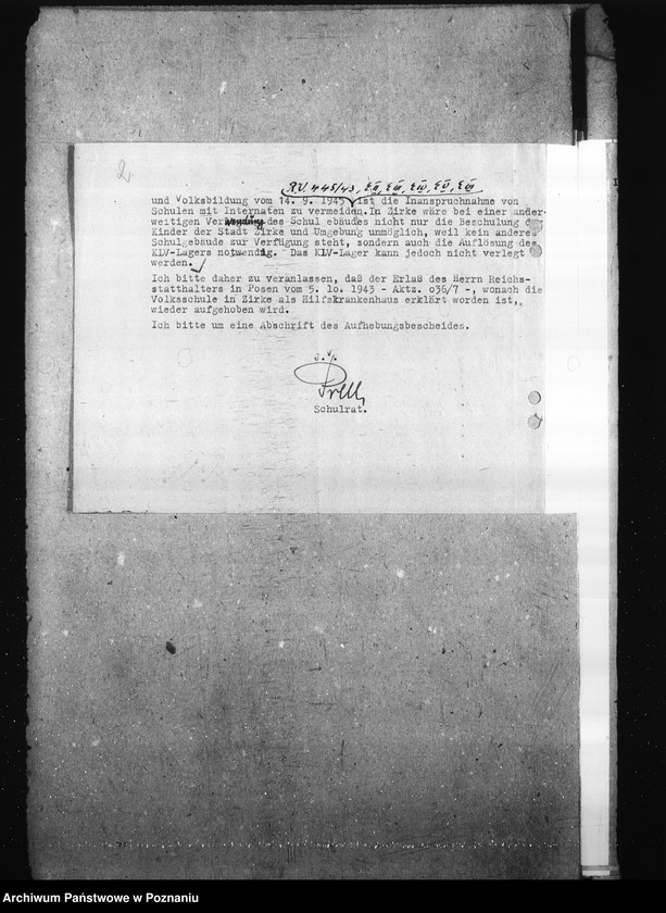 Obraz 6 z jednostki "Przeznaczenie szkół na cele wojenne"