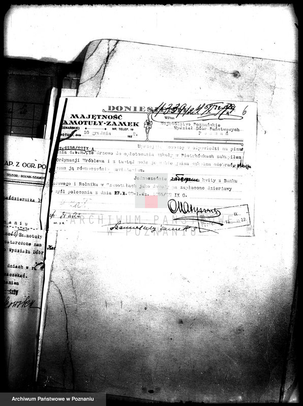 Obraz 10 z jednostki "Rewizje majątku państwowego Szamotuły-Zamek"