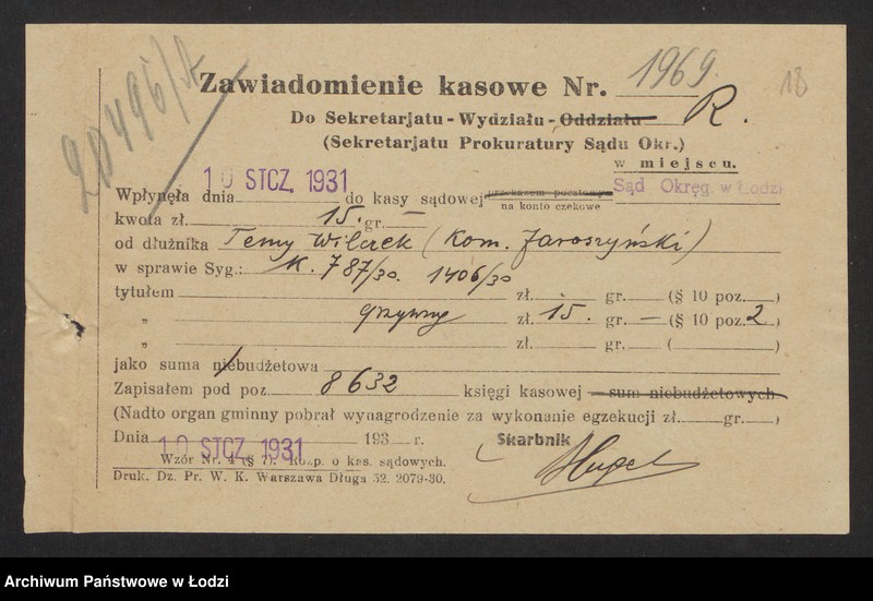 Obraz 20 z jednostki "Tema Wilczek – sprzedaż pończoch"