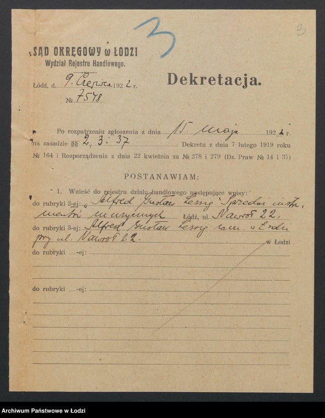 Obraz 5 z jednostki "Alfred Gustaw Lessig- sprzedaż instrumentów muzycznych"