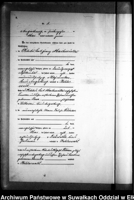 image.from.unit.number "Heiraths-Neben-Register des Preussischen Standes-Amtes Kehlen Kreis Angerburg"