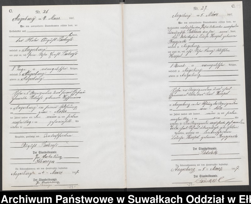 image.from.unit.number "Sterbe-Neben-Register des Preussischen Standes-Amtes [Angerburg] Kreis [Angerburg]"