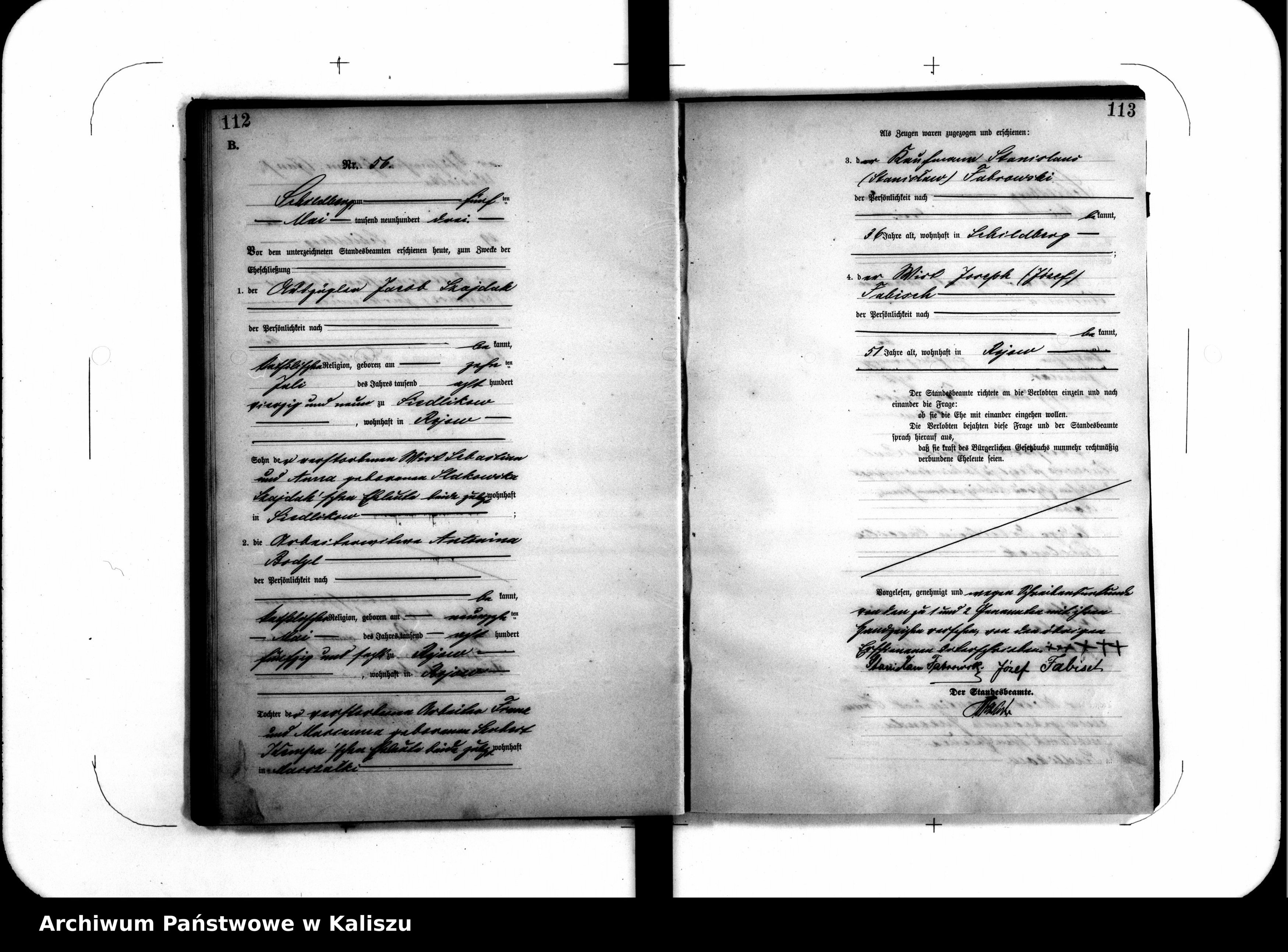 Skan z jednostki: [Księga małżeństw]