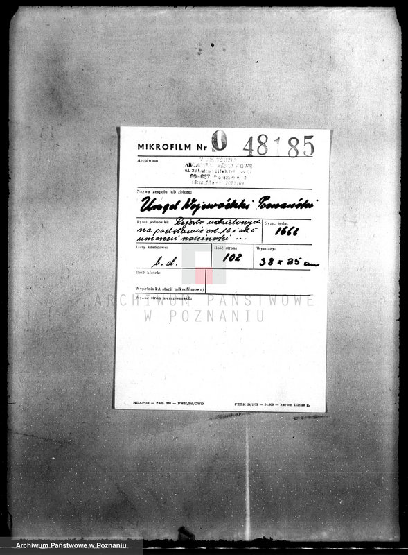 Obraz 2 z jednostki "Rejestr udzielonych na podstawie art. 16 i 5 umorzeń należności Funduszu Obrotowego Reformy Rolnej dla osad rentowych"