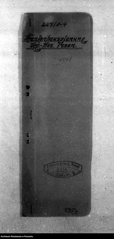 Obraz 4 z jednostki "Krankenhausplanung - Regierungsbezirk Posen"