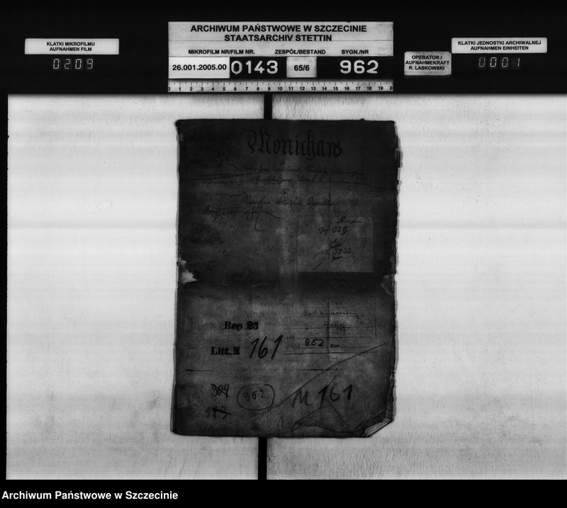 image.from.unit.number "Dorothea geb. V. Puttkamer, Witwe des Nikolaus v. Münchow zu Marsin / Martin v. Kleist zu Dargen: Einweisung in das Leibgeding und Lehngut Möllen."