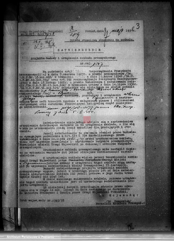 Obraz 7 z jednostki "Zatwierdzenie urządzenia odlewni żelaza Firmy Fr. Ciepliński i W. Chęciński w Poznaniu"