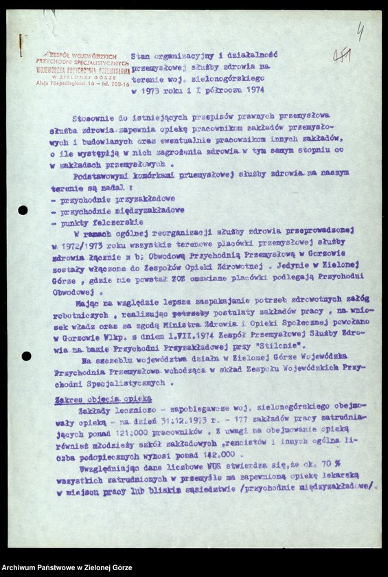 image.from.unit.number "Protokóły z posiedzeń Komisji Zdrowia, Ochrony Środowiska i Spraw Socjalnych Wojewódzkiej Rady Narodowej w Zielonej Górze; Nr 4 - 6; Tom 2 "