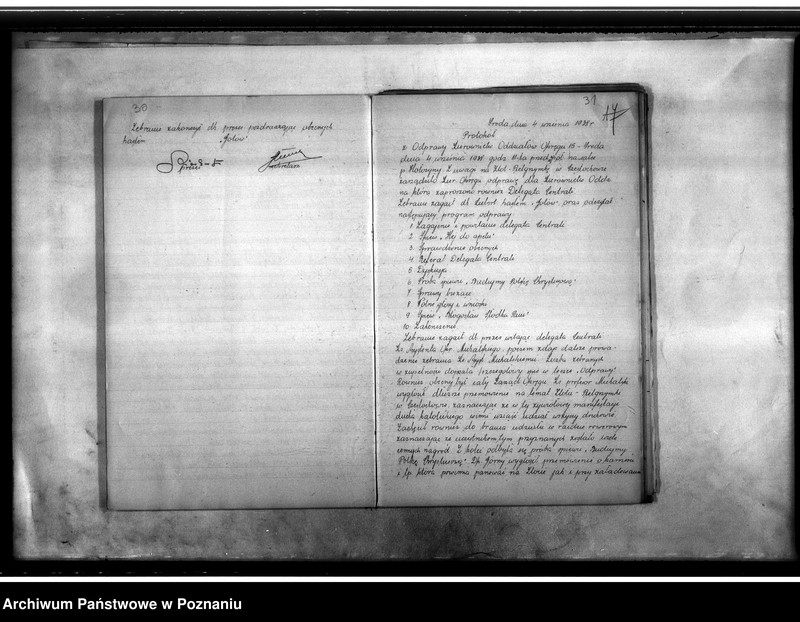 image.from.unit.number "Książka protokołów zebrań Stowarzyszenia w Środzie"