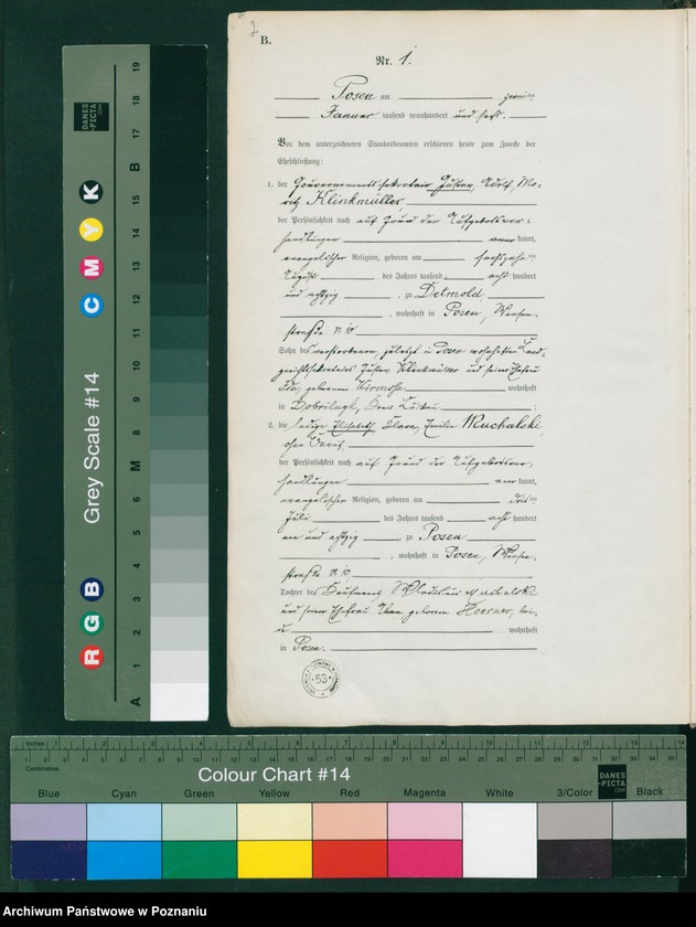 Obraz 3 z jednostki "Księga miejscowa małżeństw tom I"