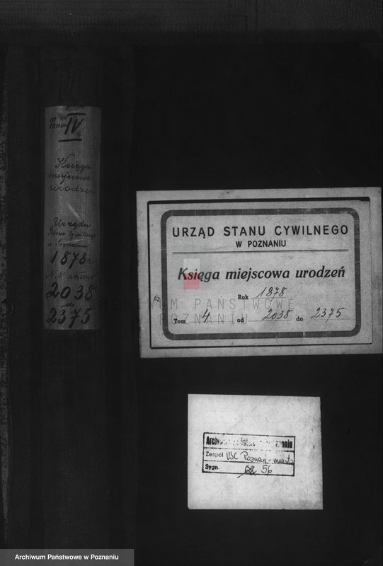 Obraz 1 z jednostki "Księga urodzeń t. IV"