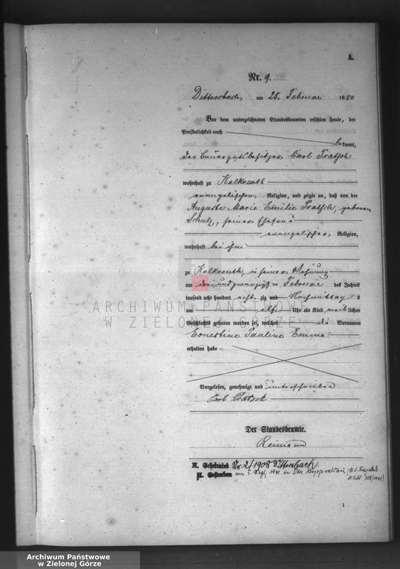 Obraz 12 z jednostki "[Księga aktów urodzeń]"