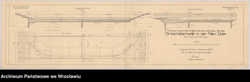 image.from.unit.number "Verbesserung der Oderschiffahrtsstraße bei Brelsu. Alte Oder. Gröschelschwelle in der Alten Oder bei km 5,995 der Alten Oder"