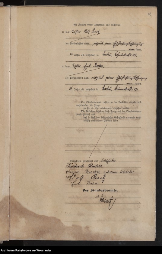 image.from.unit.number "Heiraths-Haupt-Register Breslau II 1910 Band 3"