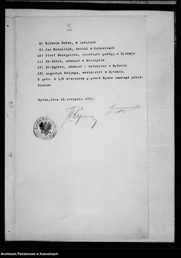image.from.collection.number "Akta do dziejów powstań śląskich i plebiscytu na Górnym Śląsku z lat 1918-1950 w zasobie Archiwum Państwowego w Katowicach111"