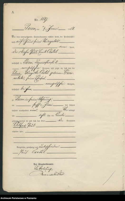 Obraz 13 z jednostki "Księga miejscowa urodzeń t. IV"