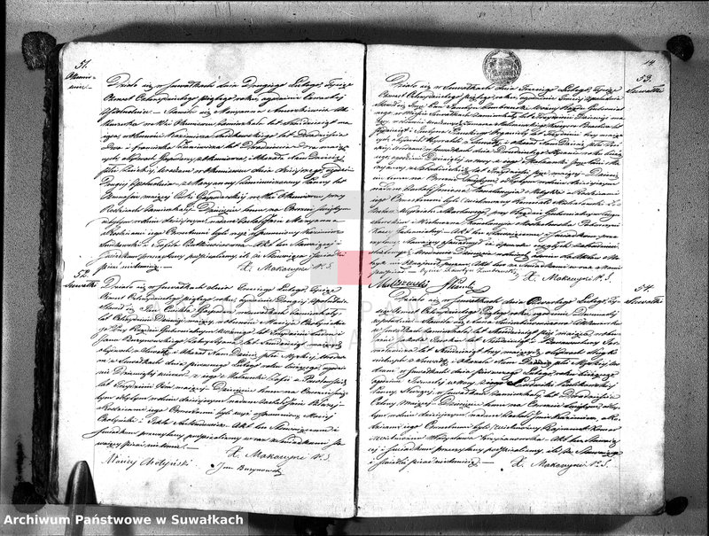 image.from.unit.number "Księga duplikat aktów urodzenia, zaślubin, zgonów w parafii suwalskiey z roku 1845"