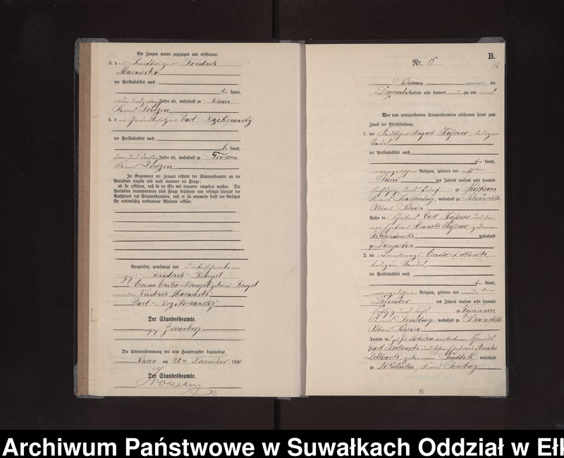 image.from.unit.number "Heiraths-Neben-Register des Preussischen Standes-Amtes Rhein Kreis Loetzen"