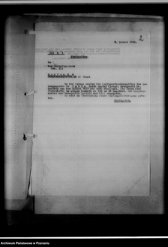 Obraz 6 z jednostki "Judenregister der Gemeinde Kreis Rawitsch [powiat rawicki]"