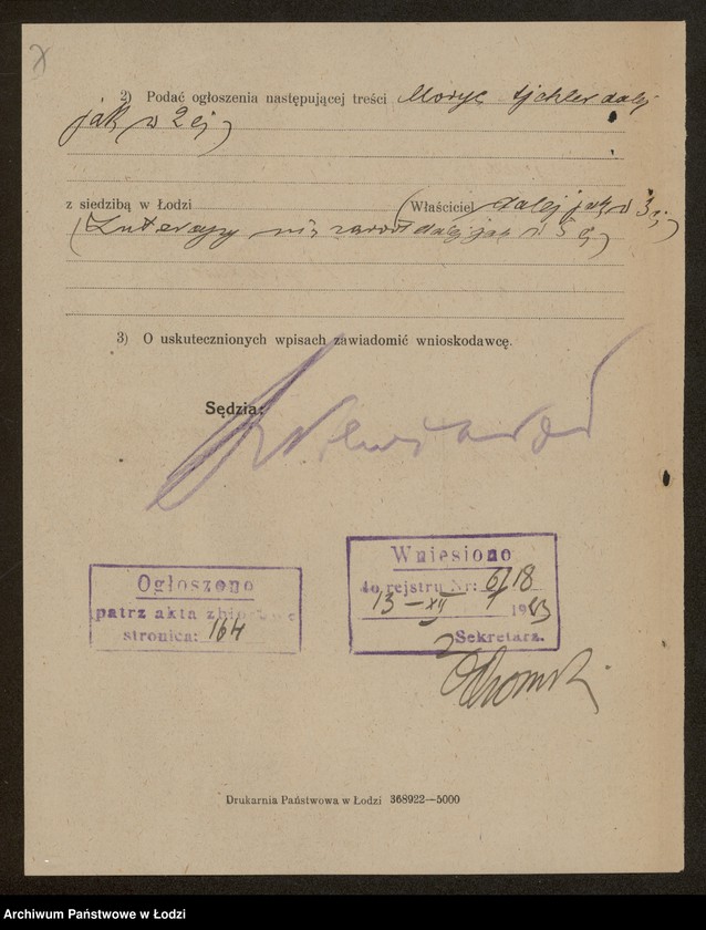 Obraz 9 z jednostki "Moryc Ajchler- sprzedaż skór"