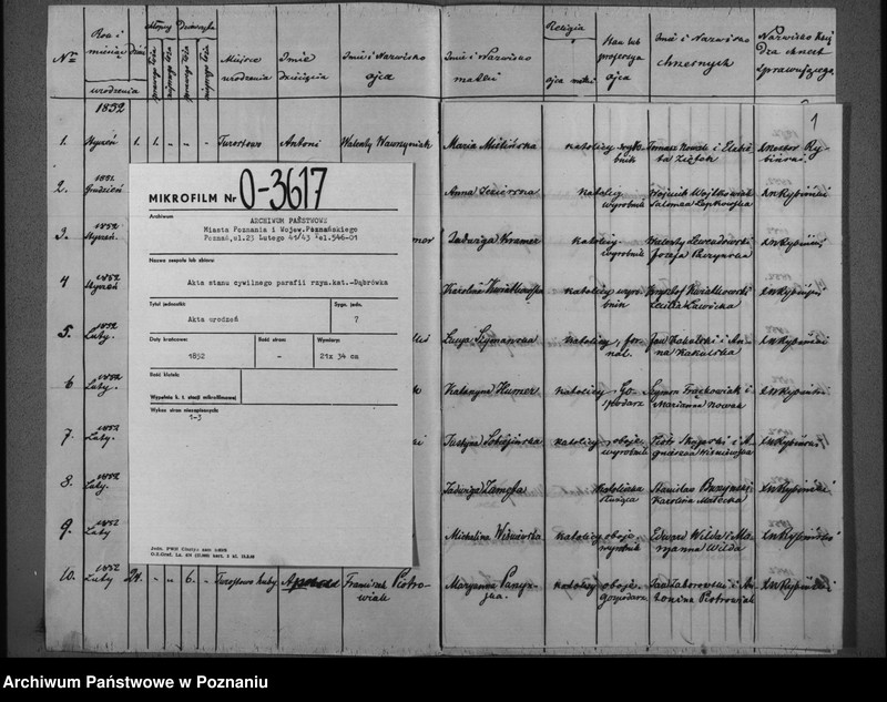 image.from.team "Akta stanu cywilnego Parafii Rzymskokatolickiej Dąbrówka Kościelna (pow. gnieźnieński)"