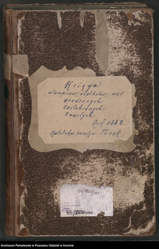 Obraz 1 z jednostki "Księga urodzeń, małżeństw, zgonów"