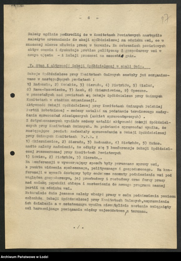 Obraz 18 z jednostki "Sprawozdania Sekcji Spółdzielczej [oraz protokół i rezolucja z wojewódzkiej narady spółdzielczej]"