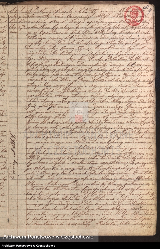 image.from.unit.number "Księga [akt] małżeństw gminy Krzepickiej na rok 1816"