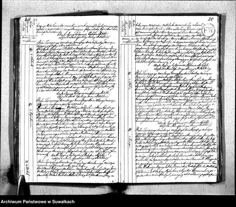 image.from.unit.number "Księga Aktów Urodzenia Urzędnika Stanu Cywilnego Gminy Metelskiey Powiatu Seyneńskiego Woiewództwa Augustowskiego Od 1 Stycznia Tysiąc Osimset Osimnastwgo Roku 1818"