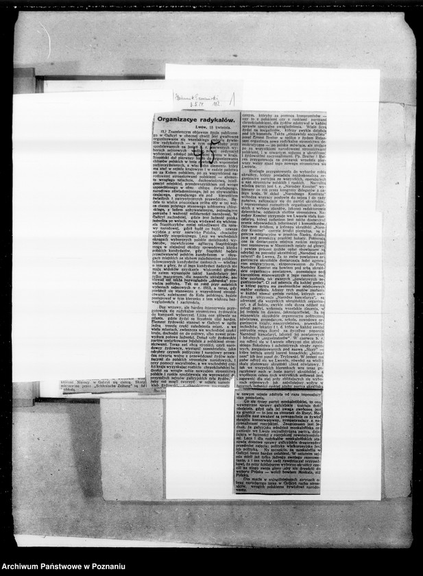 Obraz 6 z jednostki "Sprawy Polaków na terenie zaborów i zagranicą [Wycinki prasowe]"