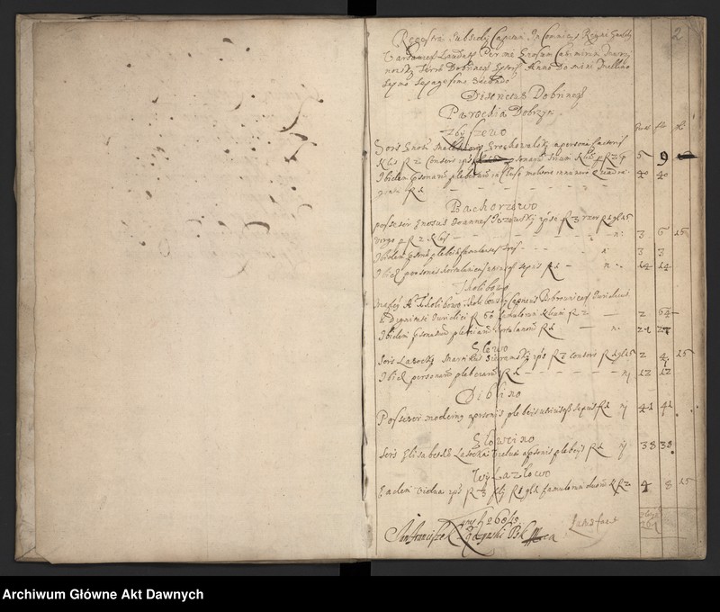 image.from.unit.number "Rozliczenie pogłównego i poboru z 1664 r. - czy to 150, czy 151?."