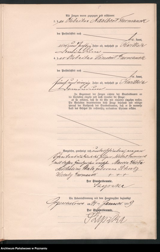 Obraz 7 z jednostki "Księga małżeństw"