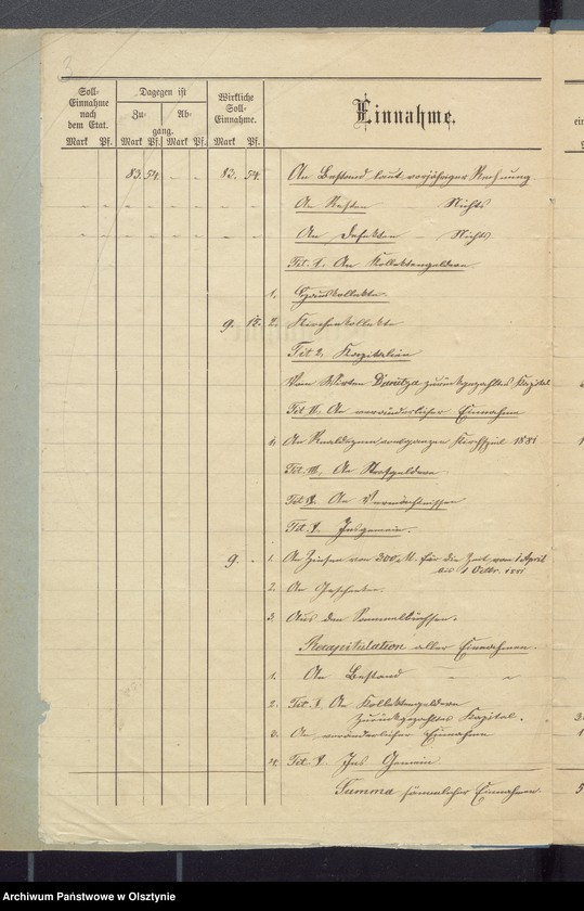image.from.unit.number "Recnung der Kirchspiels Armen Kasse zu Widminnen"