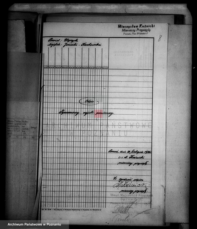 Obraz 13 z jednostki "Tymczasowy rejestr pomiarowy, operat parcelacyjny i szacunkowy majątku Jeziorki Kosztowskie powiatu wyrzyskiego"