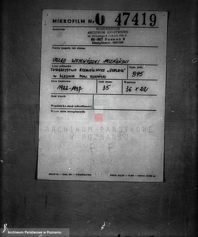 Obraz 2 z jednostki "Towarzystwo Rzemieślnicze,,"Goplana"" w Ślesinie powiat koniński"