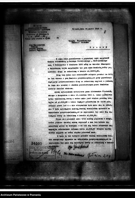 Obraz 12 z jednostki "/Parcelacja prywatna majątku Konary powiatu wągrowieckiego/"