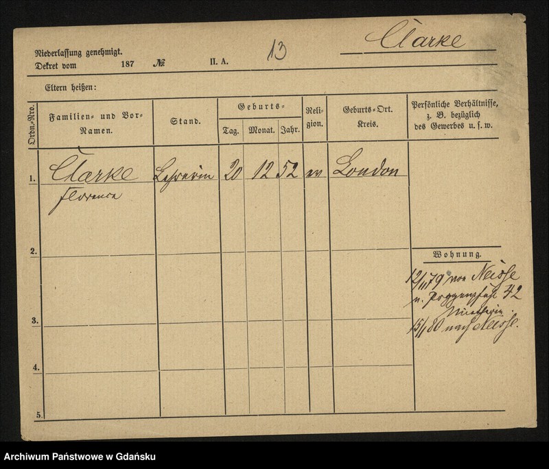 image.from.unit.number "Karty meldunkowe: Claer - Cohen"