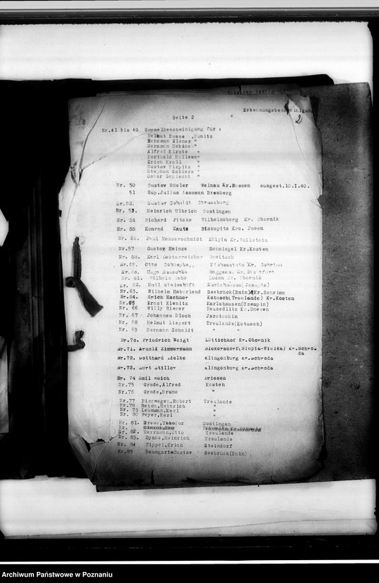 Obraz 6 z jednostki "Todesbescheinigungen I"