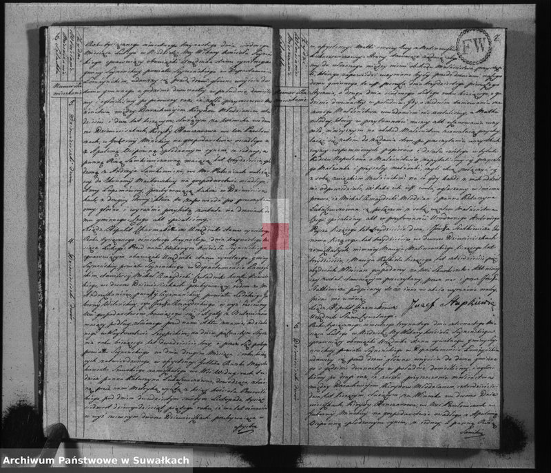 image.from.unit.number "Akta stanu cywilnego zaślubionych w gminie seyneńskiey od 1-go stycznia 1813 roku."