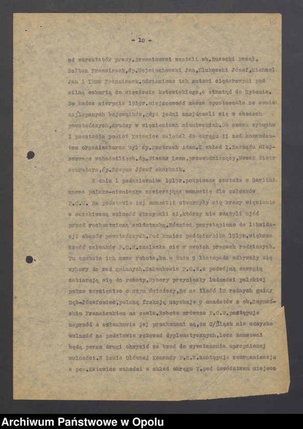 image.from.unit.number "[Kałowicki, Zarys działalności Polskiej Organizacji Wojskowej w miejscowości Józefowiec - Wełnowice w latach 1919 - 1921]"
