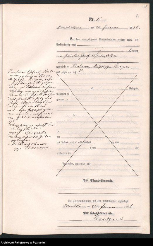 Obraz 14 z jednostki "Księga zgonów"