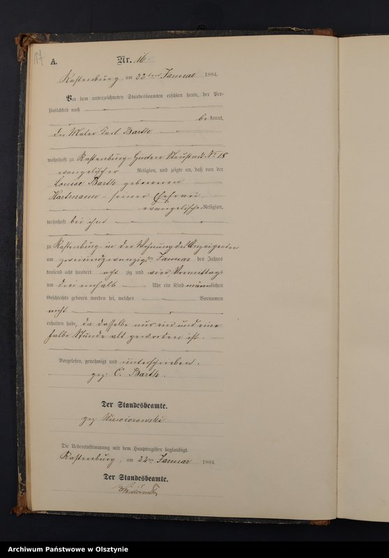 Obraz 19 z jednostki "Geburts-Neben-Register Nr 1 - 278"