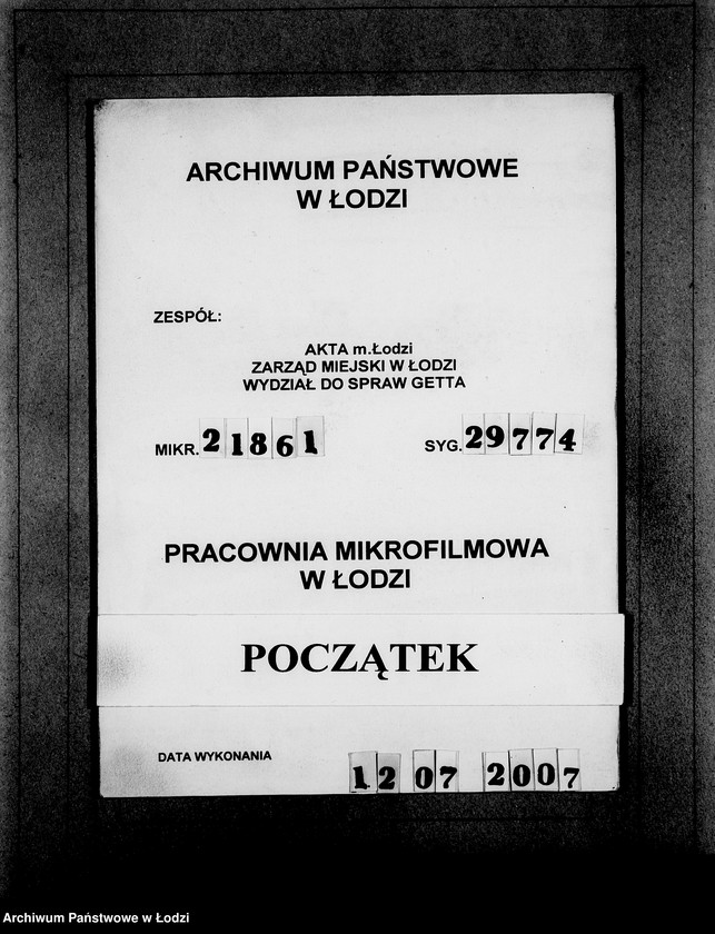 Obraz 1 z jednostki "Kasse u.Erledigte Anträge. Einnahmen von Pelzwaren"