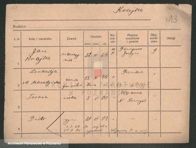 Obraz 13 z jednostki "Krajger - Krajkowski"