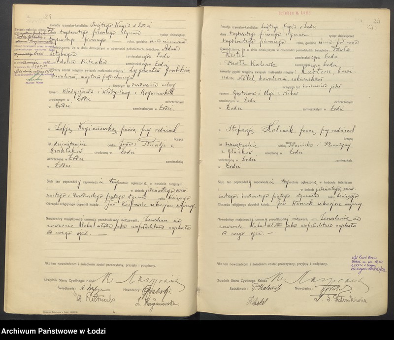 Obraz 15 z jednostki "Akta małżeństw"