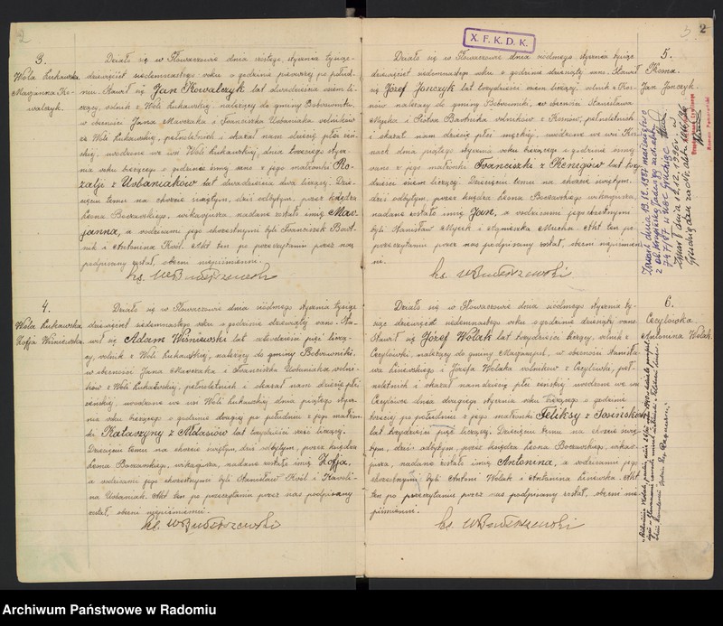 image.from.unit.number "Urząd Stanu Cywilnego w Głowaczowie Akta urodzeń, małżeństw, zgonów 1917 rok"