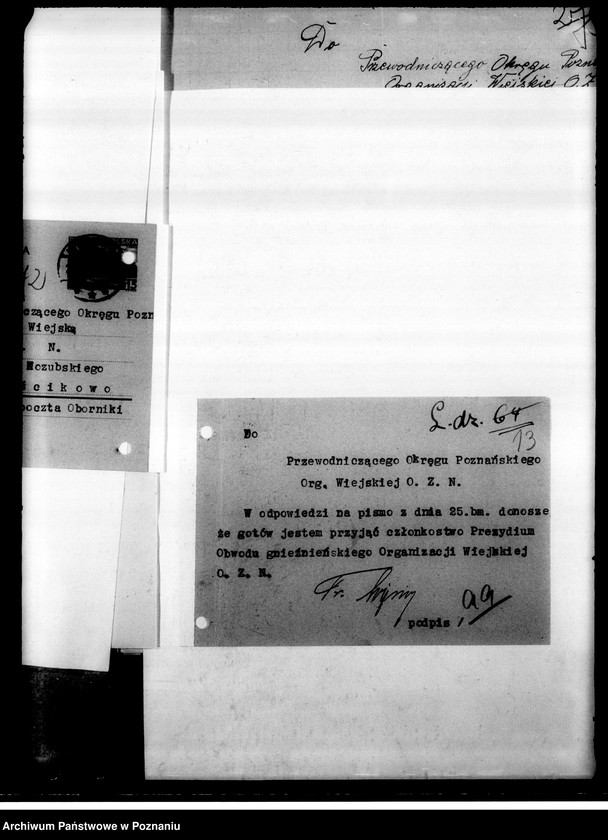 Obraz 16 z jednostki "Korespondencja w sprawach personalno-organizacyjnych"