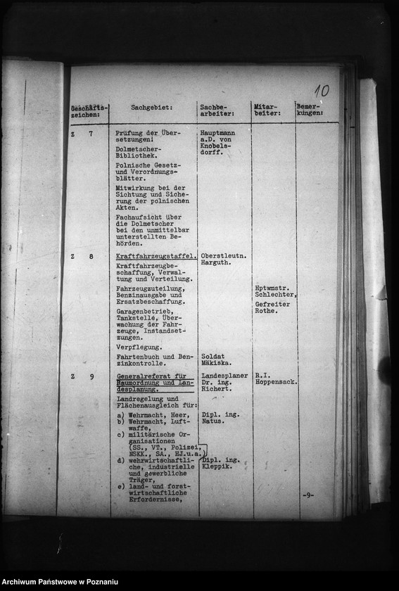 Obraz 14 z jednostki "Geschäftsverteilungsplan (urzędu namiestnika)"