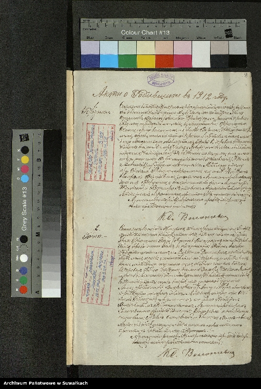 image.from.unit.number "Księga Urodzeń, Małżeństw, Zejść 1912 r. Przerośl"