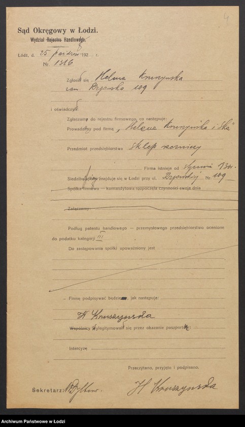 Obraz 6 z jednostki "Helena Kruszyńska i s-ka – sklep rzeźniczy"